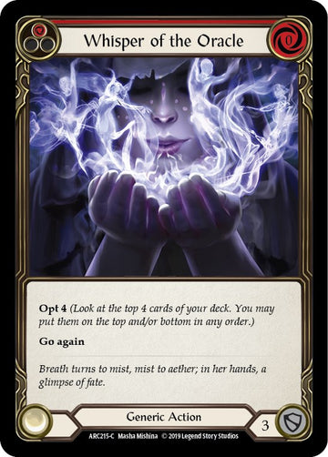 Whisper of the Oracle (Red) [ARC215] [Arcane Rising] 1st Edition Normal
