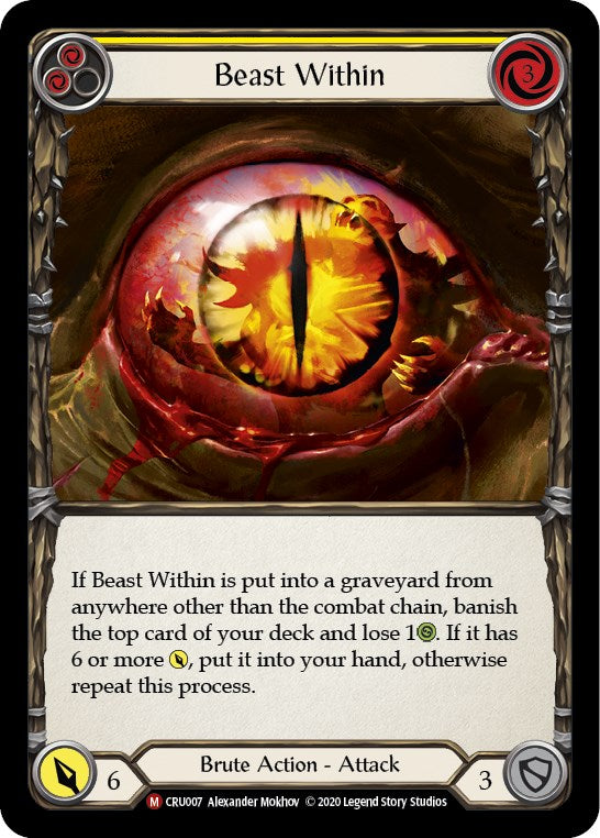 Beast Within [CRU007] [Crucible of War] Unlimited Edition Rainbow Foil