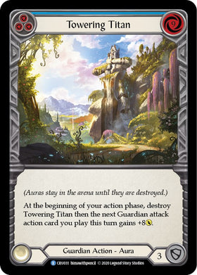 Towering Titan (Blue) [CRU031] [Crucible of War] Unlimited Edition Normal