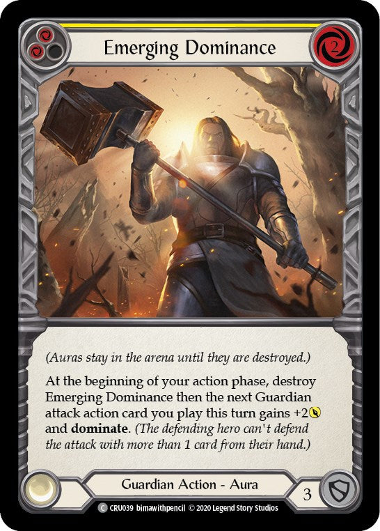 Emerging Dominance (Yellow) [CRU039] [Crucible of War] Unlimited Edition Normal