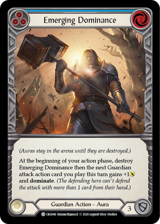 Emerging Dominance (Blue) [CRU040] [Crucible of War] Unlimited Edition Normal