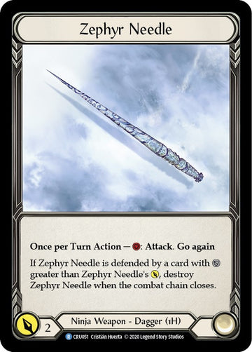 Zephyr Needle [CRU051] [Crucible of War] Unlimited Edition Normal