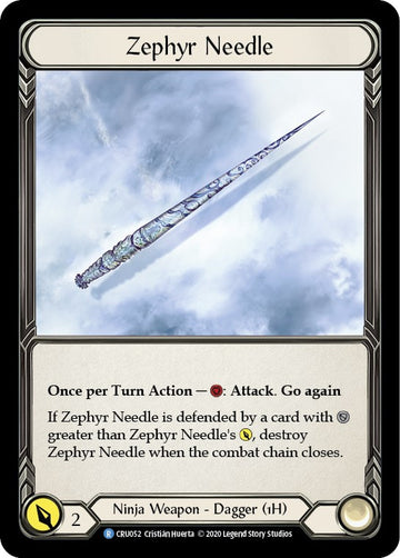 Zephyr Needle (Reverse) [CRU052] [Crucible of War] Unlimited Edition Rainbow Foil