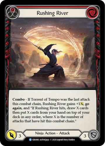 Rushing River (Red) [CRU060] [Crucible of War] Unlimited Edition Rainbow Foil