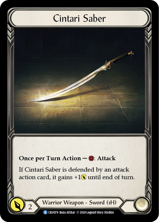 Cintari Saber [CRU079] [Crucible of War] Unlimited Edition Rainbow Foil