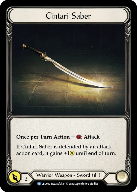 Cintari Saber (Reverse) [CRU080] [Crucible of War] Unlimited Edition Normal
