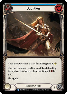 Dauntless (Blue) [CRU087] [Crucible of War] Unlimited Edition Rainbow Foil