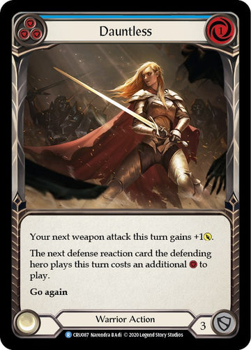 Dauntless (Blue) [CRU087] [Crucible of War] Unlimited Edition Rainbow Foil