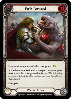 Push Forward (Red) [CRU094] [Crucible of War] 1st Edition Normal
