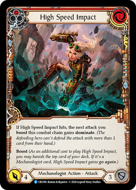 High Speed Impact (Red) [CRU106] [Crucible of War] 1st Edition Normal
