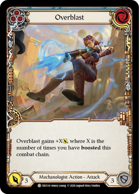 Overblast (Blue) [CRU114] [Crucible of War] Unlimited Edition Normal