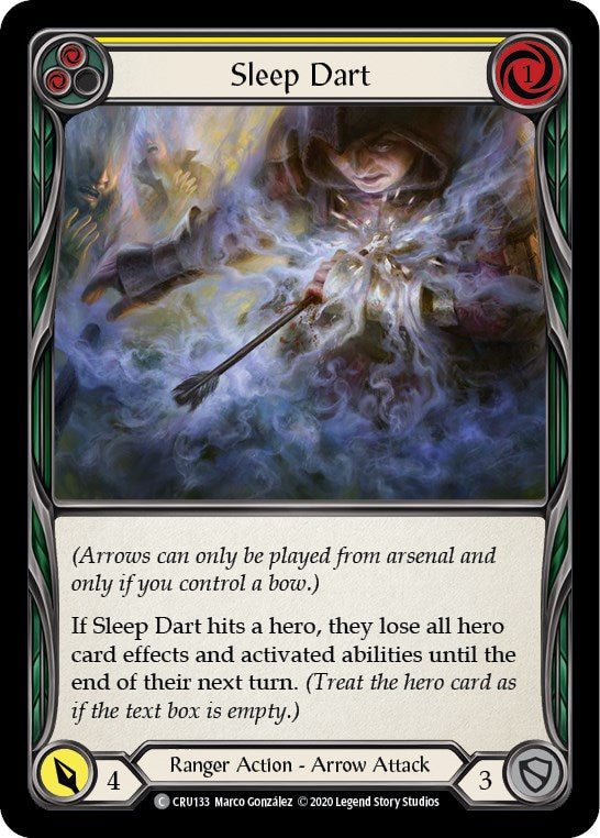 Sleep Dart (Yellow) [CRU133] [Crucible of War] Unlimited Edition Rainbow Foil