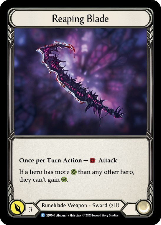 Reaping Blade [CRU140] [Crucible of War] Unlimited Edition Rainbow Foil