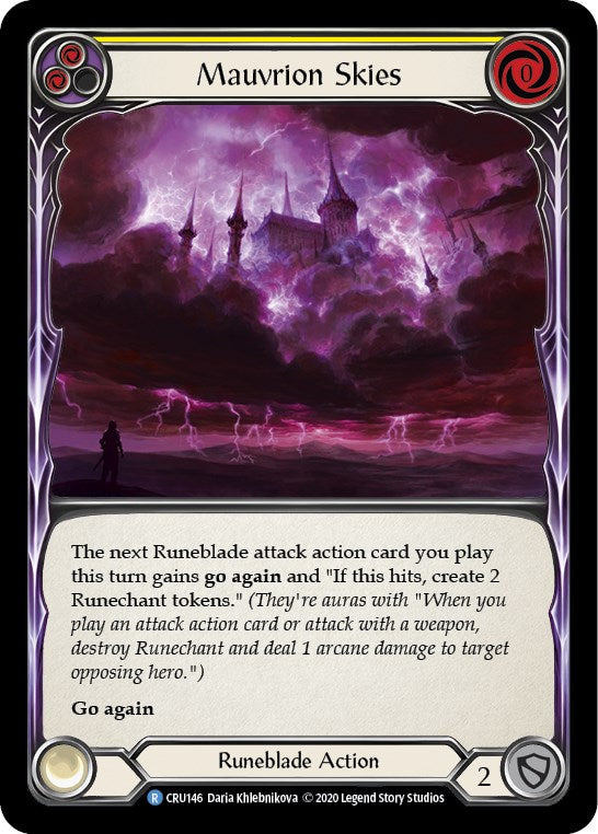 Mauvrion Skies (Yellow) [CRU146] [Crucible of War] Unlimited Edition Normal