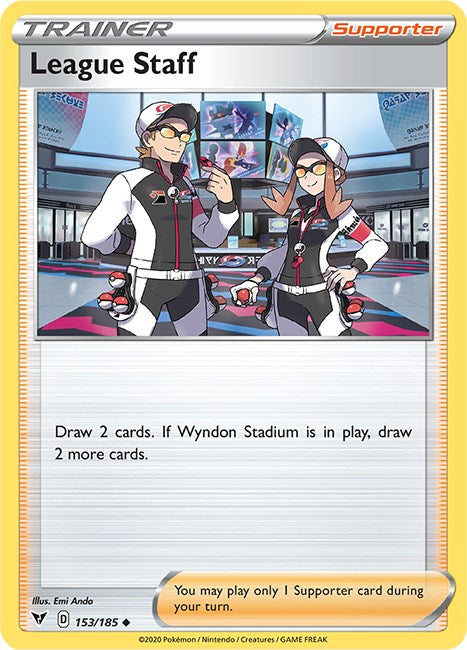 League Staff [153/185] [Vivid Voltage] Reverse Holofoil