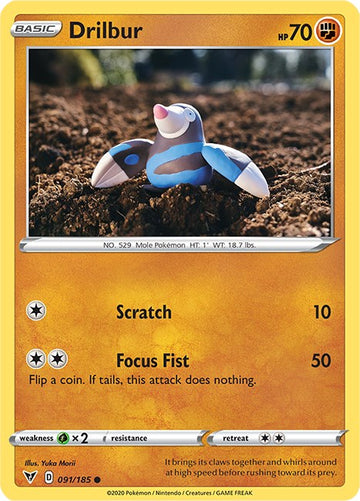Drilbur [091/185] [Vivid Voltage] Reverse Holofoil
