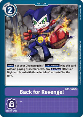 Back for Revenge! [BT3-109] [Release Special Booster 1.0]