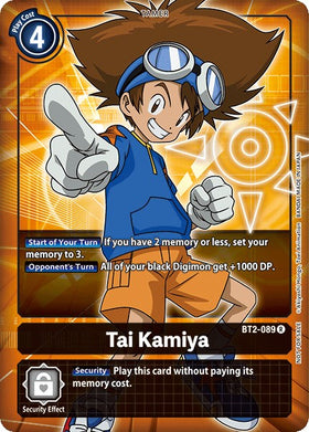 Tai Kamiya (Box Topper) [BT2-089] [Release Special Booster 1.0] Foil