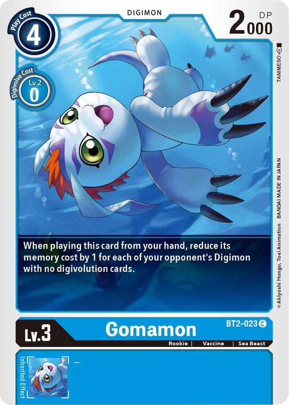Gomamon - BT2-023 [BT2-023] [Release Special Booster 1.5]