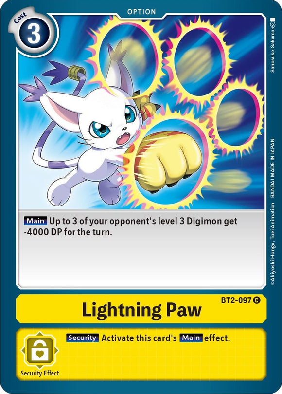 Lightning Paw [BT2-097] [Release Special Booster 1.5]