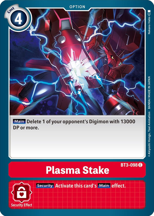 Plasma Stake [BT3-098] [Release Special Booster 1.5]