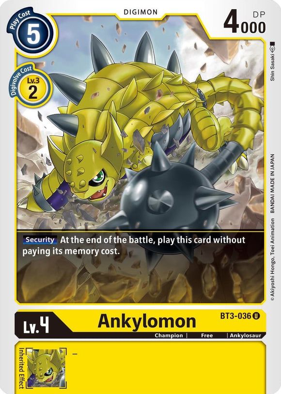 Ankylomon [BT3-036 U] [Release Special Booster 1.5]