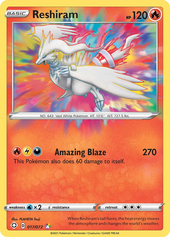 Reshiram [017/072] [Shining Fates] Holofoil