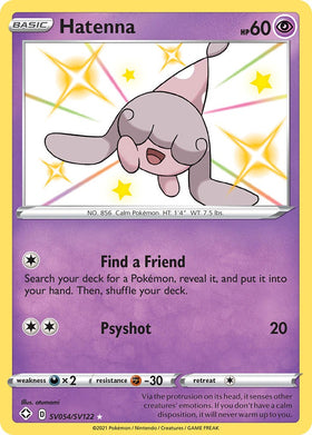 Hatenna [SV054/SV122] [Shining Fates: Shiny Vault] Holofoil