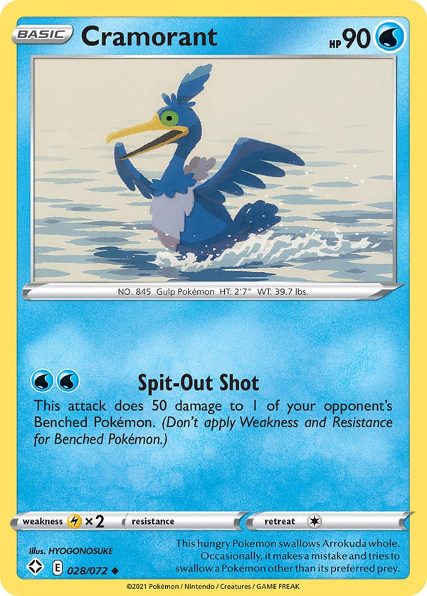 Cramorant [028/072] [Shining Fates] Reverse Holofoil