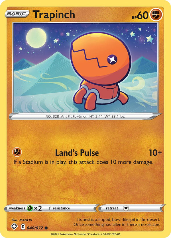 Trapinch [040/072] [Shining Fates] Reverse Holofoil