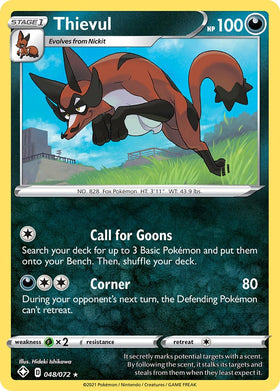 Thievul [048/072] [Shining Fates] Reverse Holofoil