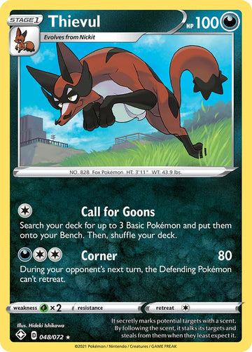 Thievul [048/072] [Shining Fates] Reverse Holofoil