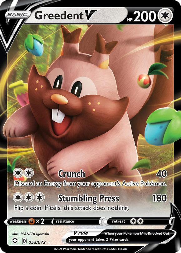 Greedent V [053/072] [Shining Fates] Holofoil