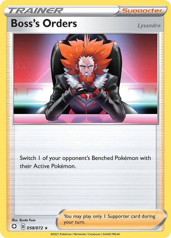 Boss's Orders [058/072] [Shining Fates] Reverse Holofoil