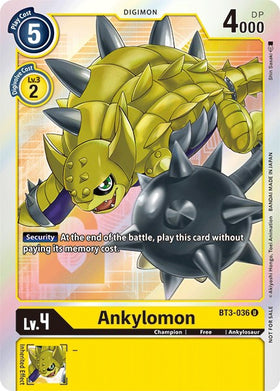 Ankylomon (Box Topper) [BT3-036] [Release Special Booster 1.5] Foil