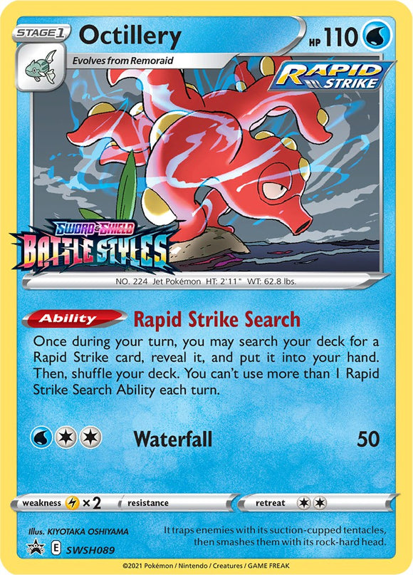Octillery (Sword & Shield Promo Cards Stamped) [SWSH089] [Sword & Shield Promo Cards] Holofoil