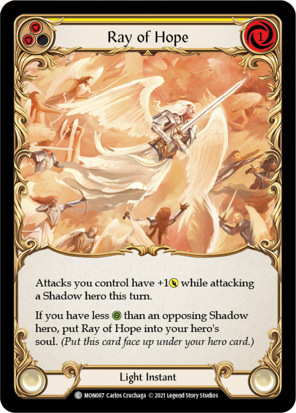 Ray of Hope [MON087] [Monarch] 1st Edition Rainbow Foil