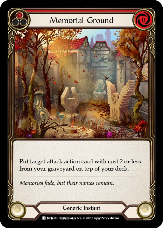 Memorial Ground (Red) [MON303] [Monarch] 1st Edition Normal