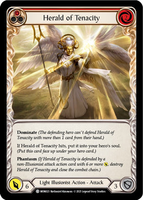 Herald of Tenacity (Red) [MON023] [Monarch] Unlimited Edition Normal