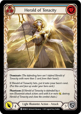Herald of Tenacity (Blue) [MON025] [Monarch] Unlimited Edition Normal