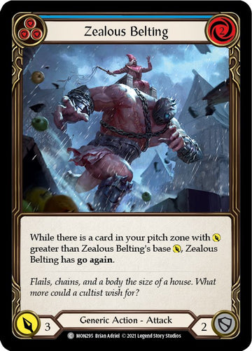 Zealous Belting (Blue) [MON295] [Monarch] 1st Edition Normal
