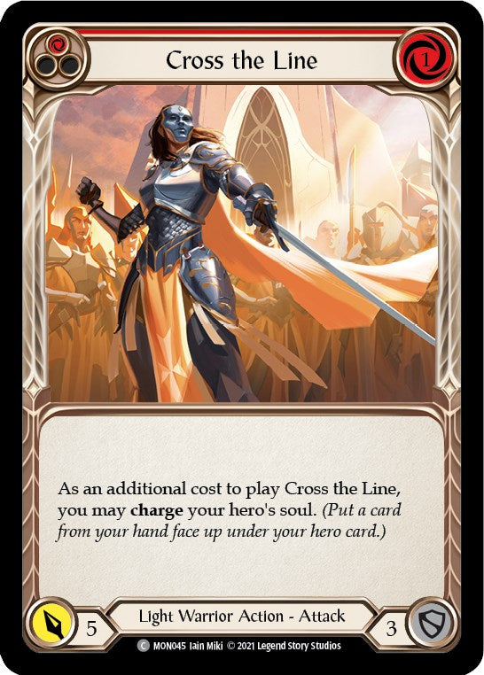 Cross the Line (Red) [MON045] [Monarch] Unlimited Edition Normal