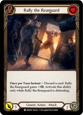 Rally the Rearguard (Yellow) [MON282] [Monarch] 1st Edition Rainbow Foil