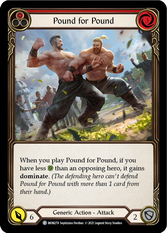 Pound for Pound (Red) [MON278] [Monarch] 1st Edition Rainbow Foil