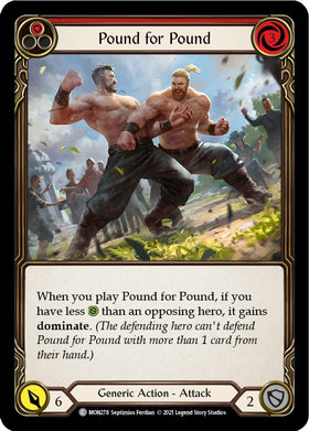 Pound for Pound (Red) [MON278] [Monarch] Unlimited Edition Rainbow Foil