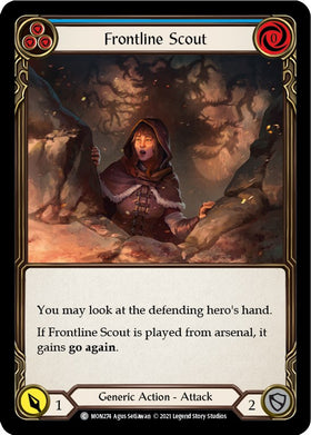 Frontline Scout (Blue) [MON274] [Monarch] 1st Edition Normal