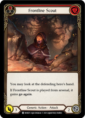 Frontline Scout (Red) [MON272] [Monarch] 1st Edition Rainbow Foil