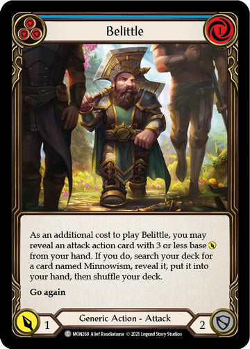 Belittle (Blue) [MON268] [Monarch] 1st Edition Rainbow Foil