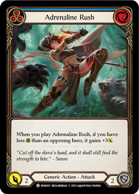Adrenaline Rush (Blue) [MON265] [Monarch] 1st Edition Normal