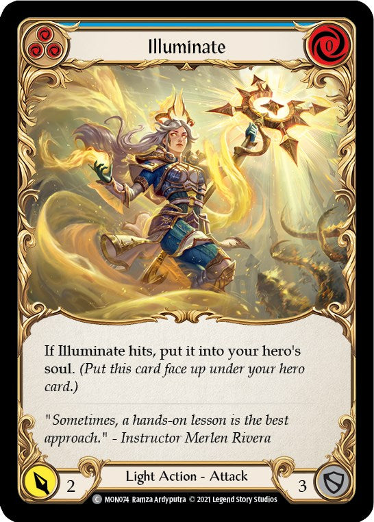 Illuminate (Blue) [MON074] [Monarch] Unlimited Edition Rainbow Foil